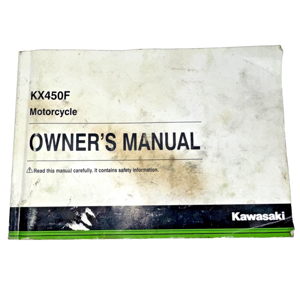 Kawasaki KX450F Owner's Manual OEM KX450HH 99987-1922 Dirt Bike Guide